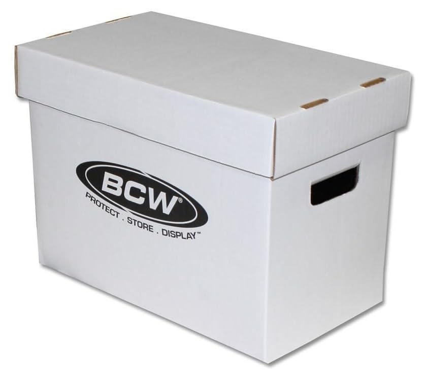 BCW Magazine/Document Storage Box 1-Pack | Durable Cardboard Filing Box - style: Single
