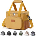 Lifewit Insulated Lunch Box for Men, Lunch Bag Cooler Women, 12-Can 9L - color: Brown, size: Medium(9L)