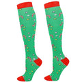 Junely Compression Socks for Women Knee High Socks Funny - color: A2-christmas02
