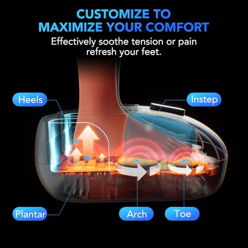 SKG YS100 Foot Massager with Heat for Plantar Fasciitis Pain Relief