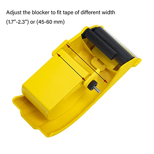 2 Inch Packing Tape Gun Dispenser, Width-Adjustable Box Sealer, Lightweight Ergonomic Industrial Heavy Duty Tape Cutter for Carton, Packaging and Box Sealing, Red