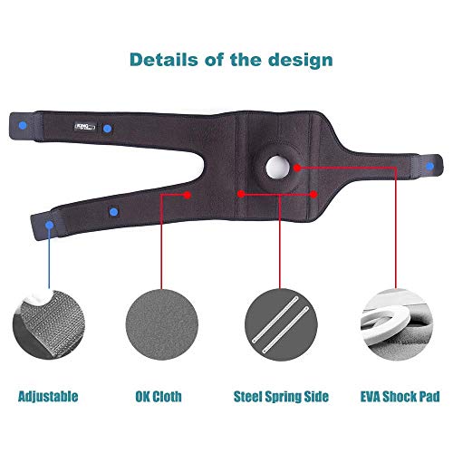 King of Kings Patella Knee Brace for Arthritis Pain, Purple - color: Purple