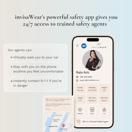 invisawear Smart Jewelry - Personal Safety Device - Keychain