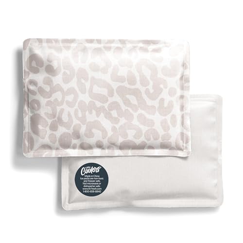 Fit & Fresh Cool Coolers Soft Ice Packs for Lunch Bags & Coolers, 2pk - color: Ivory Feline Fine (2 Pack)