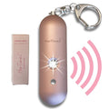 HerTime2 Personal Safety Alarm for Women - Loud Self Defense Siren, Waterproof Keychain with Strobe Light - Battery Powered, Rose Gold - color: Rose Gold, style: Battery Powered