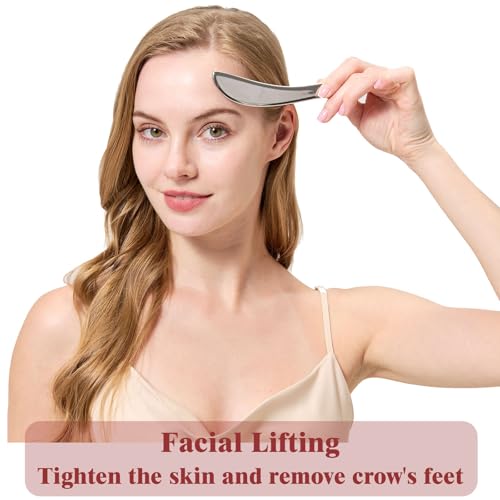 BYYDDIY-5.8 inch Facial Lifting and Body Massage Tool,Stainless Steel Gua Sha Muscle Scraper Tool,Scar Tissue Tool,Physical Therapy Tools,Muscle Scraping Tool (5.8 inch) - style: 4s.S