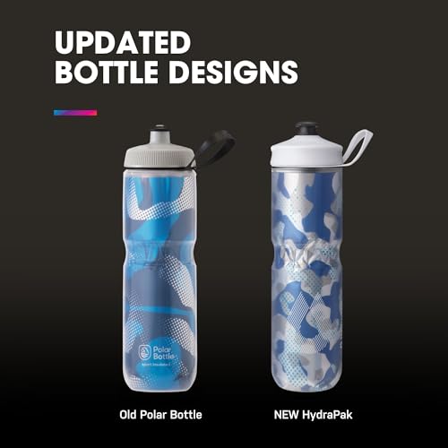 HydraPak Polar Sport Insulated Water Bottle (24oz, Pulse Blue) - color: Pulse Blue, style: 24oz/700ml