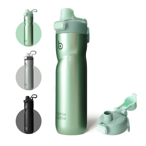 BOTTLE BOTTLE Insulated Water Bottle with Handle 24 oz green - color: green