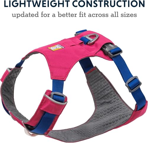 Ruffwear, Hi & Light Dog Chest Harness, Alpenglow Pink, Large/X-Large - color: Alpenglow Pink, size: Large/X-Large