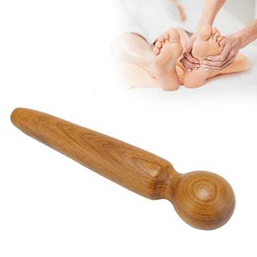 Dioche Reflexology Foot Massage Wooden Stick, Wood Health Treatment Traditional Tool Manual Massager for Travel