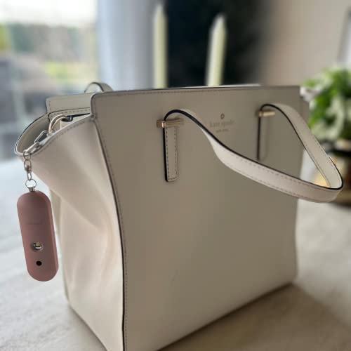 HerTime2 Personal Safety Alarm for Women - Loud Self Defense Siren, Waterproof Keychain with Strobe Light - Battery Powered, Rose Gold - color: Rose Gold, style: Battery Powered