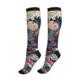 Compression Socks Knee High Circulation Support Socks For Women Men Athletic Running Work Hiking Cycling Travel - color: Dragon