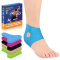 KTQUICK Precut Kinesiology Tape for Ankle,12 PCS,20% Stronger Adhesive,Blue - color: Blue, size: 12PCS