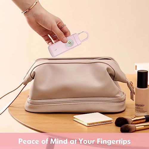 Rechargeable Personal Alarm for Women - Birthday Gifts for Women, Daughter, College Student, Teen Girl, Elders, Kids, Siren Alarm, USB Charging, Dark Pink - color: Dark Pink