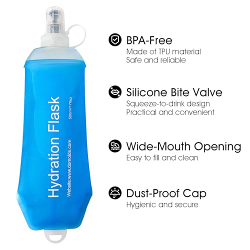 GUYI GYGYL Soft Flask, Collapsible Water Bottle for Sports, 150ml Blue 2pcs - color: 2Pcs 150ml Blue
