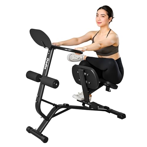 Full Body Stretching Bench, Seated Posture Back Traction Device for Lower Back Pain Relief, Spinal Traction, Sitting Stretching Tool for Home Gym and Office