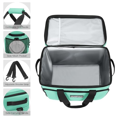 Hulongo Soft Sided Insulated Cooler Bag, 32L - color: light green