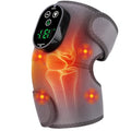 Cordless Knee Heating Pad, Heated Knee Massager with Heat Vibration - color: Grey(single)