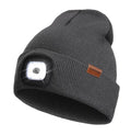 LED Beanie with The Light, Unisex Gifts for Men Dad Husband Him - color: Dark Grey