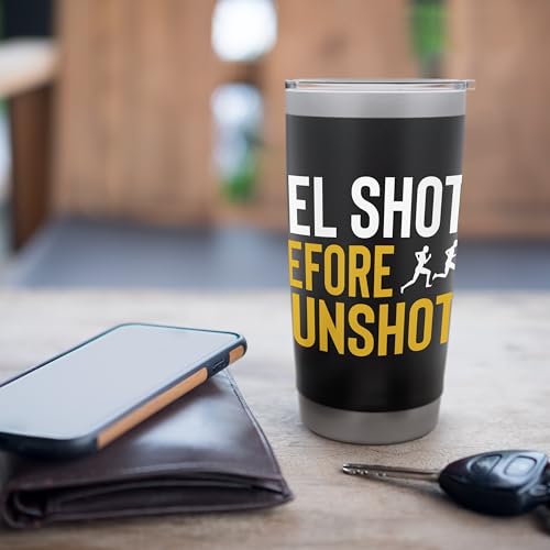 Gel Shots Before Gunshots Half Marathon 13.1 Runner Stainless Steel Insulated Tumbler
