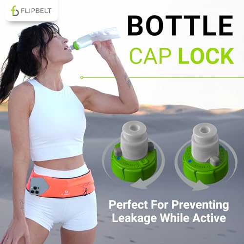 FlipBelt Portable Lightweight Running Water Bottle - color: Green, size: 6 Ounces