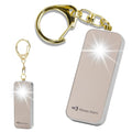 Ultrathin Personal Alarm Waterproof Replaceable Battery Strobe Light - color: Gold