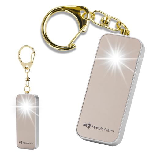 Ultrathin Personal Alarm Waterproof Replaceable Battery Strobe Light - color: Gold