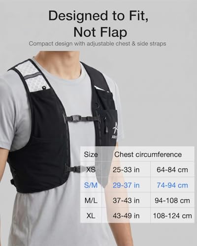 Running Vest for Women Men, 29″-37″, Lightweight Hydration Vest