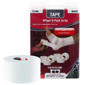 Mueller Sports Medicine MTape Rolls to Go, Quality Athletic Tape, Easy to Tear for Fast & Effective Taping, 1.5" x 10 Yards Per Roll, 6 Rolls - color: White