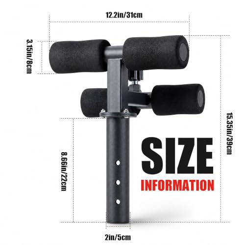 Tib Bar Tibialis Trainer, Tibialis Anterior Exercise Equipment for Home Gym - color: adjust Black-2in
