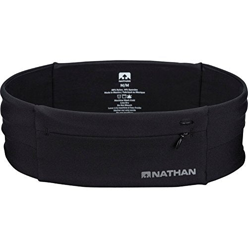 Nathan Zipster Running Belt.Bounce Free Waist Pack. Pockets with Zippers. Runners Fanny Pack. Fits All iPhones, Android, Samsung etc. for Men and Women - size: X-Small