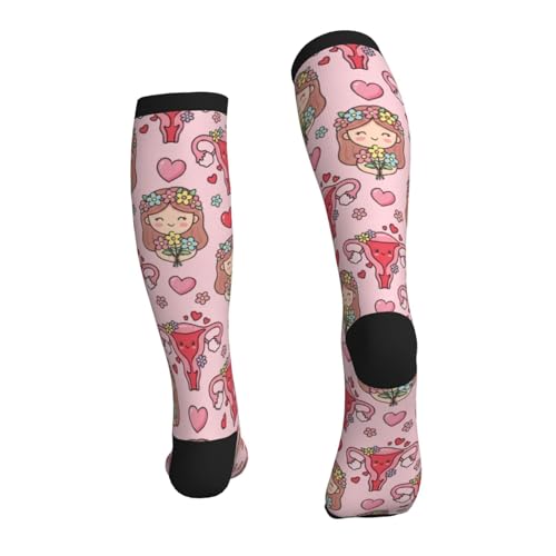 Graduated Compression Socks Knee High For Women Men Athletic - color: 24