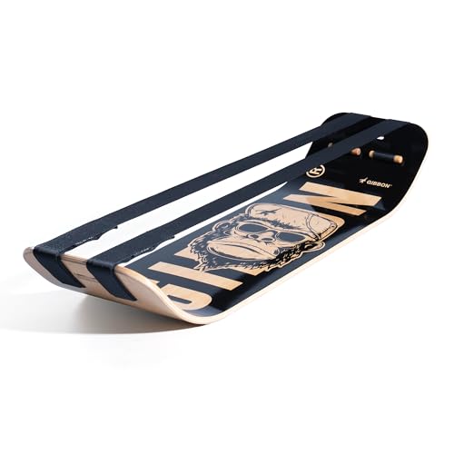 GIBBON SlackBoard, Balance Board Kids & Adults, Slackline Balance Trainer - color: Caesar Plus - 2 Line