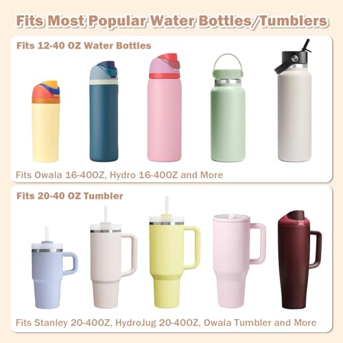 HEYSKAY Water Bottle Handle Strap for Stanley 20-40oz Tumbler Handle Strap - color: Green