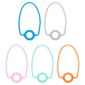 PATIKIL Silicone Water Bottle Lanyard, Reusable Tumbler Strap Water Bottle Handle Holder with Strap for Beverage Carry Traveling Take Out - color: Pink/Light Blue/Orange/Blue/Gray