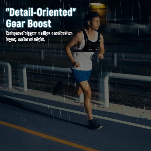 Outdoor Sport Chest Bag for Man Woman - Large Capacity Running Vest with Adjustable Straps for Hiking, Mountaineering & Travel (One Size Fits All)