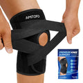 Knee Brace for Meniscus Tear, Spring Stabilizers for ACL MCL Black - size: Medium
