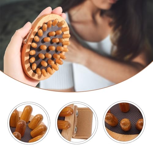 2PCS Meridian Brush Massage Body, Meridian Pressure Brush Wood Therapy Massage Tools for Full Body Shaping and Pain Relief