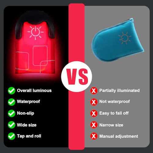 Aucuu Reflective Running Gear Set, Magnetic LED Clip Lights, Rechargeable Magnet Clip, Running Safety Lights with 3 Lighting Modes, High Visibility, Brightly Luminous for Night Running, Cycling - color: #3 Red