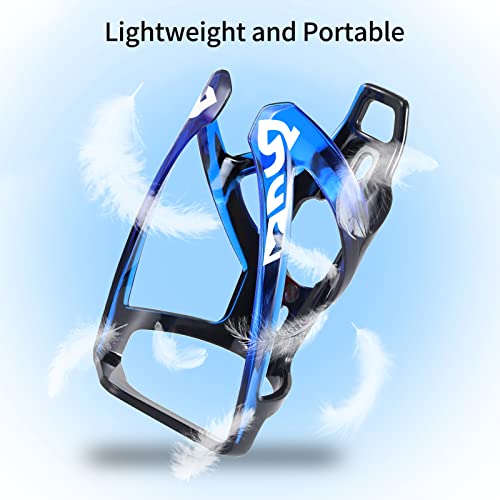 Suruid Bike Water Bottle Cage, Universal Bike Water Drink Holder Durable Ultralight Plastic Water Bottle Holder for Bicycle, Cycling Bottle Cage for MTB, Road Bike, Mountain Bike, 2 Pack - Black Blue - color: Black Blue