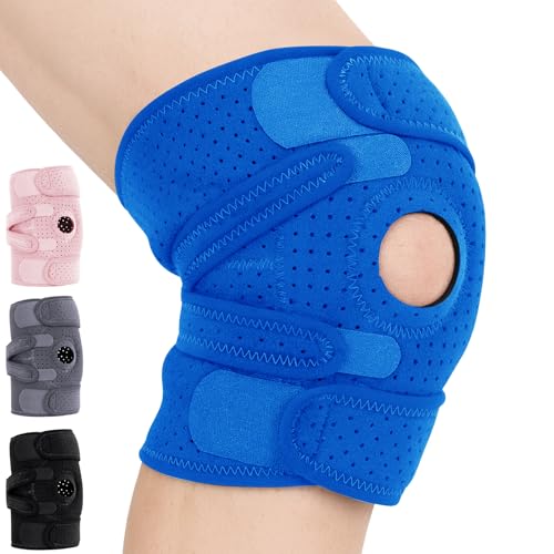 Vive Knee Brace for Meniscus Tear - ACL & Patella Support for Men, Women - color: Blue