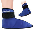 Comfpack Foot Ice Pack Wrap for Plantar Fasciitis Hot Cold Therapy Ice Boot for Foot After Surgery, Plantar Fasciitis, Achilles Tendonitis, Swelling, Heel Pain - size: L Navy Blue