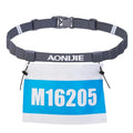 TRIWONDER Running Bib Holder Race Belt Runner Bib Strap Race Number Belt for Triathlon, Marathon, Running, Cycling (Grey) - color: 01 Grey