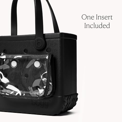BOGG BAG Bitty Small Tote – 11” x 8.5” x 4.5” – Essential Bags for Beach, Pool, Boat, Sports, Tailgating, Cruise, Travel - color: Lbd Black