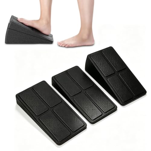 3PCS Calf Stretching Slant Board, 8.5 and 17 Degrees Incline Foot Stretcher