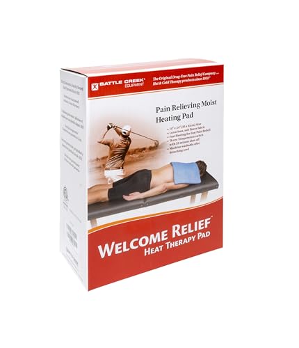 Battle Creek Welcome Relief Moist or Dry Heating Pad, 14" X 24", Washable, Fast-Heating - size: 14" x 24"