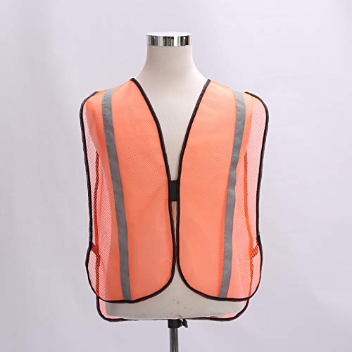 zojo High Visiblity Reflective Mesh Safety Vest Bulk 10 Pack - color: 10pcs-neon Orange