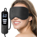 Ezona Heated Eye Mask, Warm Eye Compress Mask for Dry Eyes, Black - color: Black