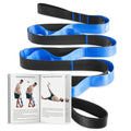 Trideer Stretching Strap with Loops, Yoga Strap, Stretch Bands for Exercise - color: Blue/75"x1"