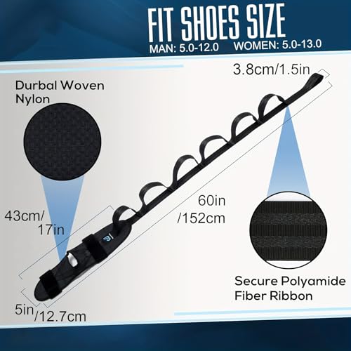 Leg Stretching Strap with Loops, Yoga Strap Foot and Calf Stretcher Band Stretch Bands Leg Stretcher Belt for Stretching Equipment Exercise Flexibility